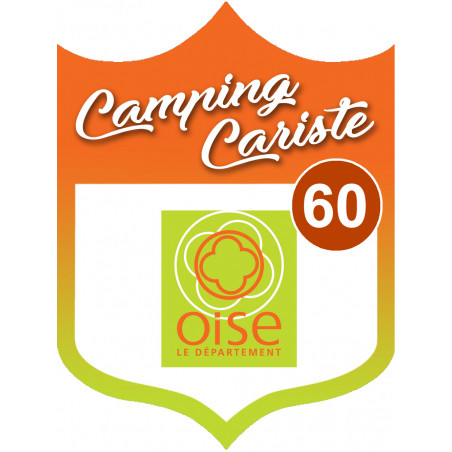 Camping car Oise 60 - 15x11.2cm - Autocollant(sticker)