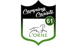 Campingcariste l'Orne 61 - 15x11.2cm - Autocollant(sticker)