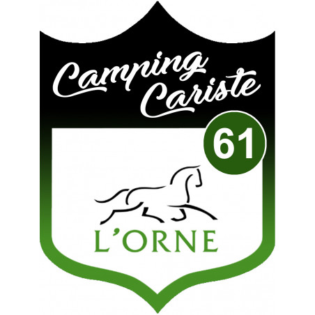 Campingcariste l'Orne 61 - 15x11.2cm - Autocollant(sticker)