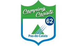 Camping car Pas de calais 62 - 20x15cm - Autocollant(sticker)