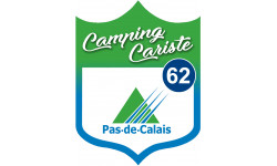 Campingcariste Pas de calais 62 - 20x15cm - Autocollant(sticker)