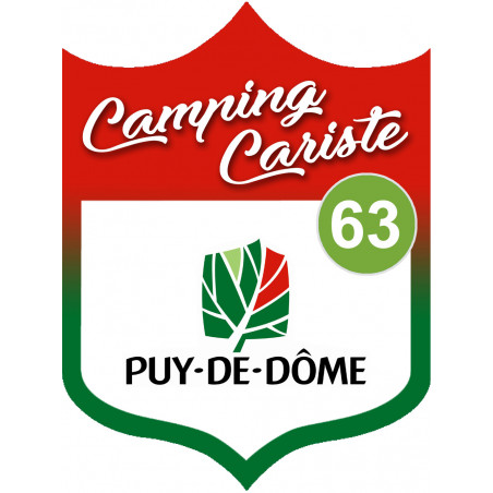 campingcariste Puy de Dôme 63 - 10x7.5cm - Autocollant(sticker)