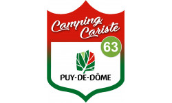 Campingcariste Puy de Dôme 63 - 20x15cm - Autocollant(sticker)