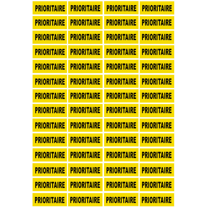 PRIORITAIRE - 56fois 4.8x2cm - Sticker/autocollant