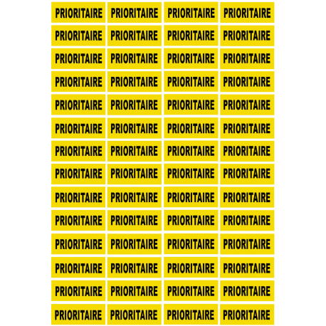 PRIORITAIRE - 56 unit. 4.8x2cm - Autocollant(sticker)