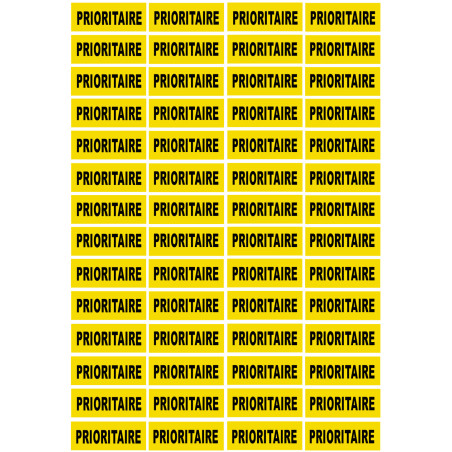 PRIORITAIRE - 56fois 4.8x2cm - Sticker/autocollant