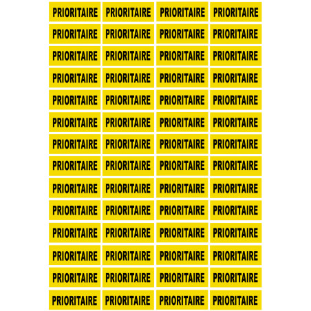 PRIORITAIRE - 56 unit. 4.8x2cm - Autocollant(sticker)