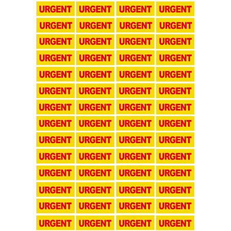 URGENT - 56 unit. 4.8x2cm - Autocollant(sticker)