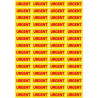 URGENT - 56fois 4.8x2cm - Sticker/autocollant
