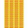 URGENT - 56 unit. 4.8x2cm - Autocollant(sticker)