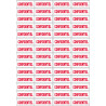 CONFIDENTIEL - 56fois 4.8x2cm - Sticker/autocollant
