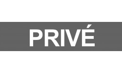 Privé gris - 29x7cm - Autocollant(sticker)