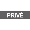 Privé gris - 29x7cm - Autocollant(sticker)