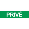 Privé vert - 29x7cm - Autocollant(sticker)