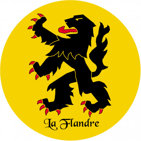 La Flandre du Nord - 20cm - Autocollant(sticker)