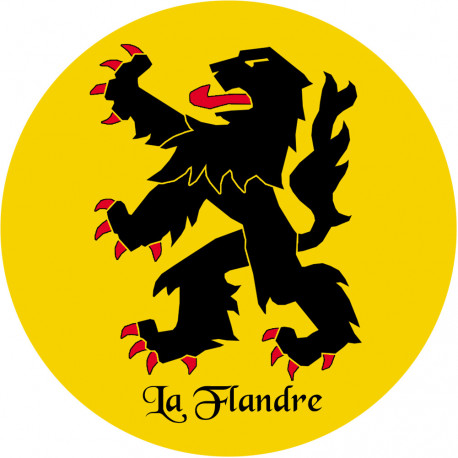 La Flandre du Nord - 15cm - Autocollant(sticker)