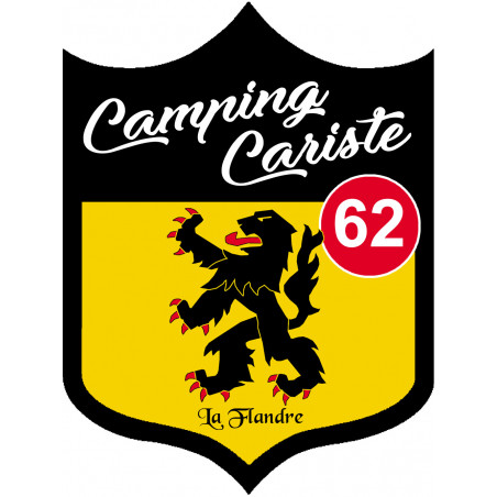 Campingcariste Flandre 62 - 20x15cm - Autocollant(sticker)