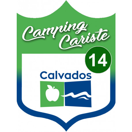 Campingcariste Calvados 14 - 15x11,2cm - Autocollant(sticker)