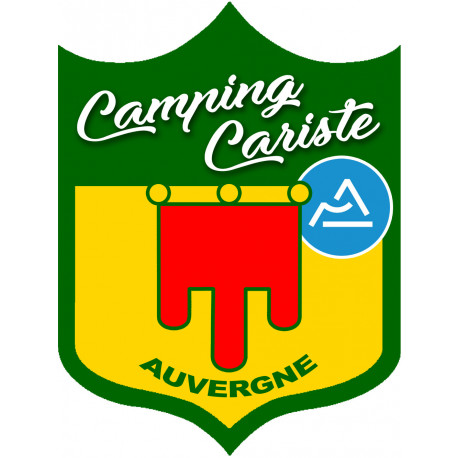 campingcariste Auvergne - 20x15cm - Autocollant(sticker)