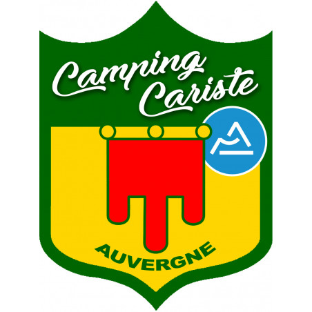 campingcariste Auvergne - 20x15cm - Autocollant(sticker)