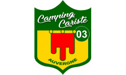Camping car 03 l'Allier Auvergne - 10x7.5cm - Autocollant(sticker)