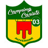 campingcariste 03 Auvergne - 10x7.5cm - Autocollant(sticker)