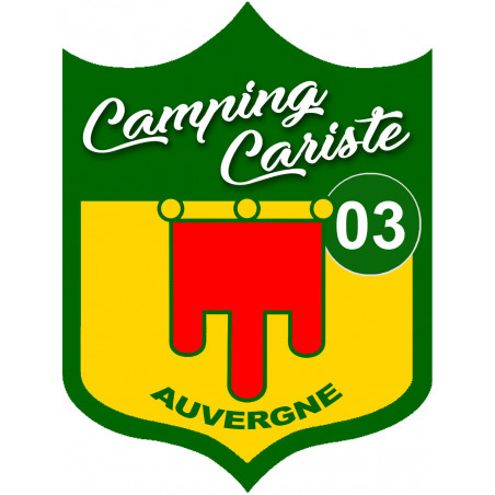 campingcariste 03 Auvergne - 15x11.2cm - Autocollant(sticker)