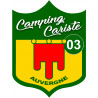 campingcariste 03 Auvergne - 15x11.2cm - Autocollant(sticker)