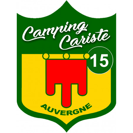 campingcariste 15 Auvergne - 20x15cm - Autocollant(sticker)
