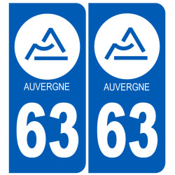 immatriculation 03 Auvergne du Puy de Dôme - Sticker/autocollant