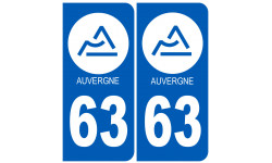 immatriculation 03 Auvergne du Puy de Dôme - Autocollant(sticker)