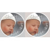 sticker / Autocollant : Chuttt bébé dort - 2x4.5cm - Autocollant(sticker)
