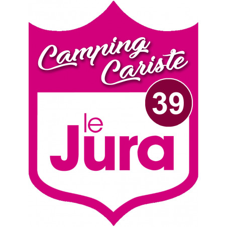 blason camping cariste Jura 39 - 15x11.2cm - Autocollant(sticker)