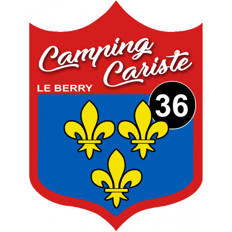 Campingcariste du Berry 36 Indre - 20x15cm - Autocollant(sticker)