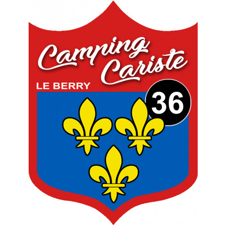 Camping cariste bu Berry 36 Indre - 10x7.5cm - Autocollant(sticker)