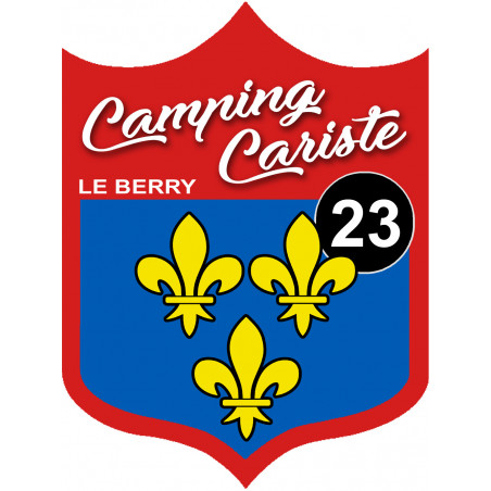 Campingcariste du Berry 23 Creuse - 20x15cm - Autocollant(sticker)