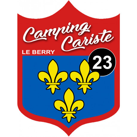 campingcariste du Berry 23 - 15x11.2cm - Autocollant(sticker)