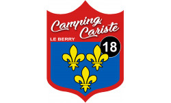Camping cariste bu Berry 18 le Cher - 10x75cm - Autocollant(sticker)