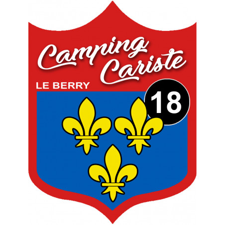campingcariste du Berry 18 - 10x75cm - Autocollant(sticker)