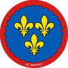 Blason du Berry - 10 cm - Autocollant(sticker)