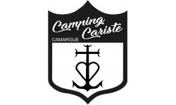  blason camping cariste Camargue - 10x.5cm - Autocollant(sticker)