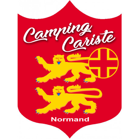 campingcariste Normandie - 10x7.5cm - Autocollant(sticker)