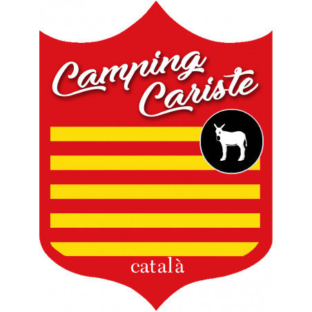 Campingcariste Catalan - 20x15cm - Autocollant(sticker)