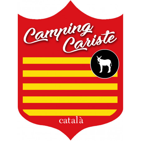 campingcariste Catalan - 10x7.5cm - Autocollant(sticker)