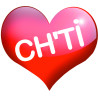 Coeur Ch'ti - 5x4.3cm - Sticker/autocollant
