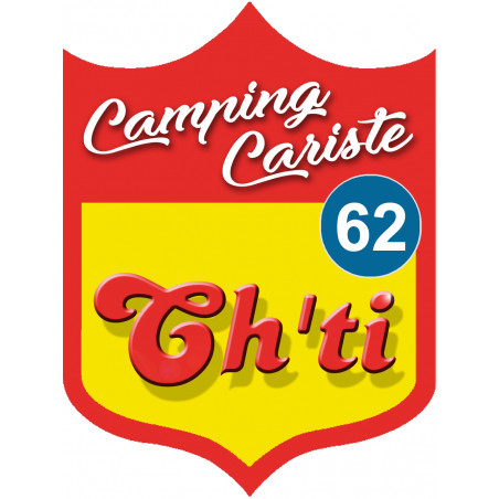 Campingcariste Ch'ti 62 - 20x15cm - Autocollant(sticker)