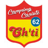 Camping cariste Ch'ti 62 - 20x15cm - Autocollant(sticker)