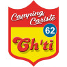 Campingcariste Ch'ti 62 - 20x15cm - Autocollant(sticker)