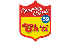 Campingcariste Ch'ti 59 - 20x15cm - Autocollant(sticker)