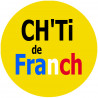 Ch'ti et Chtimi - 20cm - Autocollant(sticker)